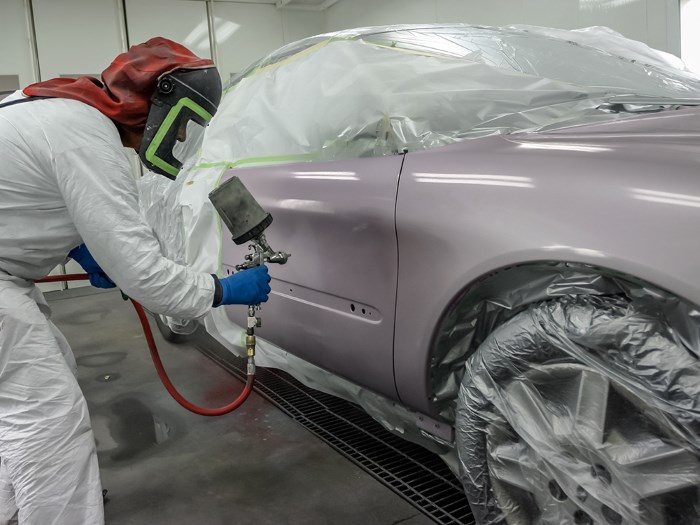 Покраска переходом участка авто